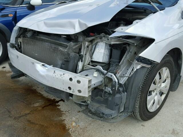 2HGFB2F5XCH606376 - 2012 HONDA CIVIC SILVER photo 9