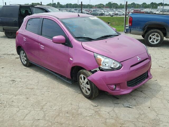 ML32A4HJ1EH013281 - 2014 MITSUBISHI MIRAGE PURPLE photo 1