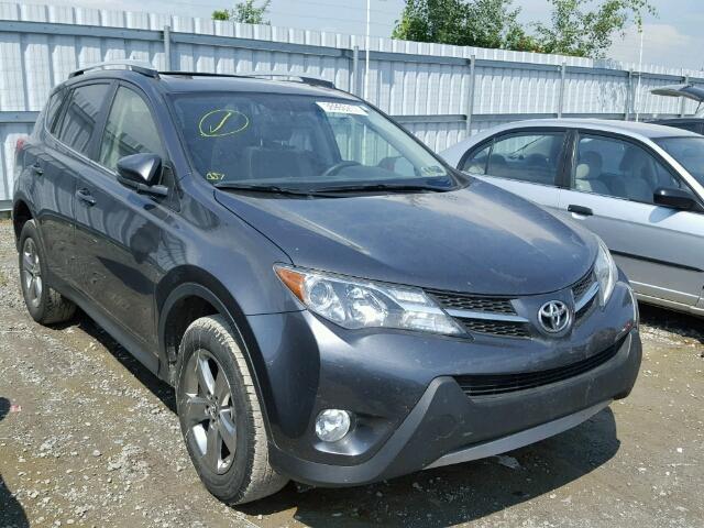 JTMRFREV5FD153943 - 2015 TOYOTA RAV4 GRAY photo 1