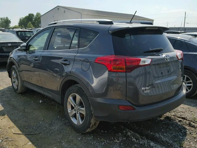 JTMRFREV5FD153943 - 2015 TOYOTA RAV4 GRAY photo 3