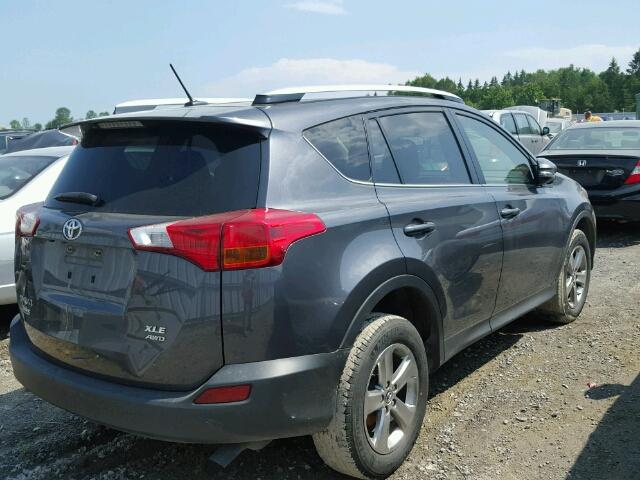 JTMRFREV5FD153943 - 2015 TOYOTA RAV4 GRAY photo 4