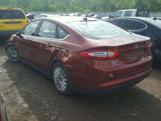 3FA6P0UUXER297441 - 2014 FORD FUSION S H RED photo 3