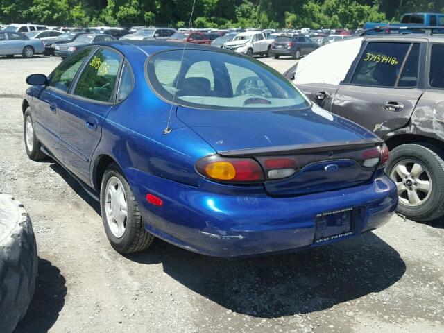 1FALP52U4VA138847 - 1997 FORD TAURUS BLUE photo 3