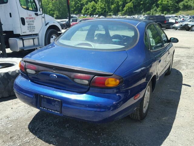 1FALP52U4VA138847 - 1997 FORD TAURUS BLUE photo 4