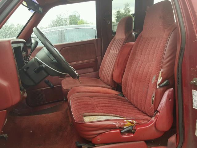 1B7GL23XXRS679786 - 1994 DODGE DAKOTA RED photo 5