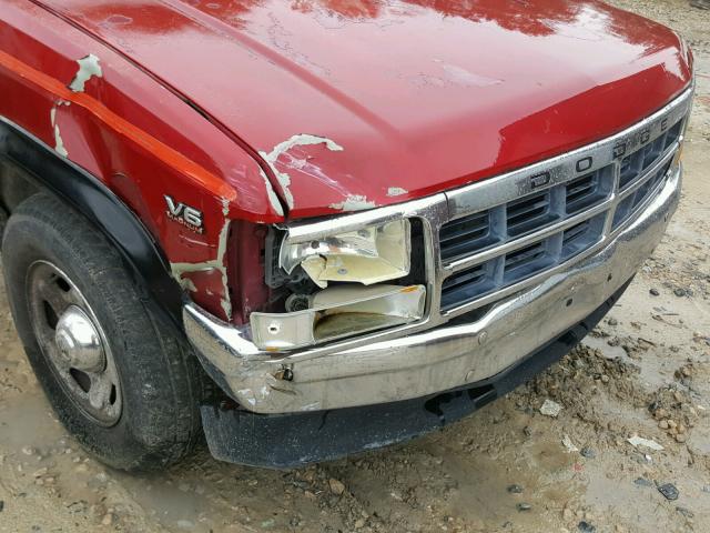 1B7GL23XXRS679786 - 1994 DODGE DAKOTA RED photo 9