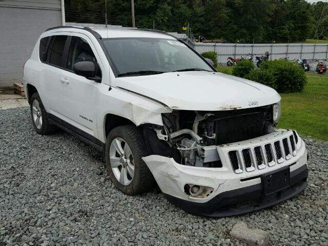 1C4NJCBA3CD627198 - 2012 JEEP COMPASS SP WHITE photo 1