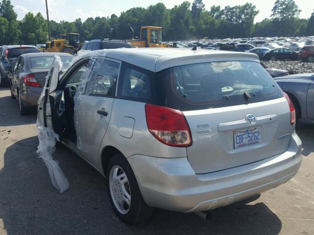 2T1KR32E74C219168 - 2004 TOYOTA MATRIX SILVER photo 3