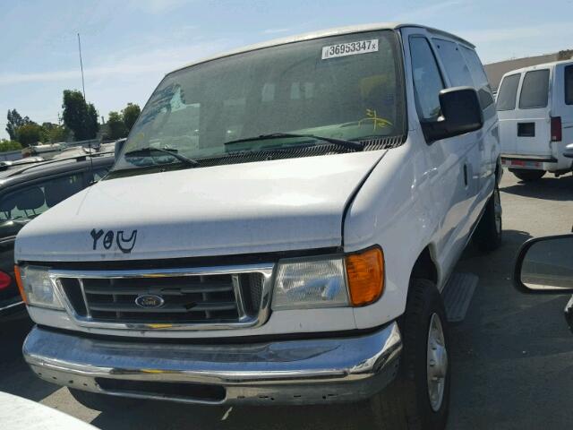 1FBNE31L27DA40086 - 2007 FORD ECONOLINE WHITE photo 2