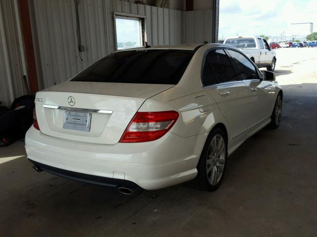 WDDGF5EB3BA522287 - 2011 MERCEDES-BENZ C 300 WHITE photo 4