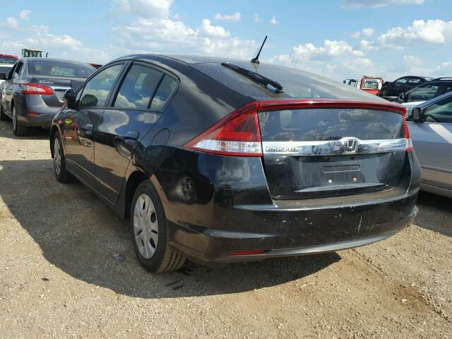 JHMZE2H58DS000129 - 2013 HONDA INSIGHT LX BLACK photo 3