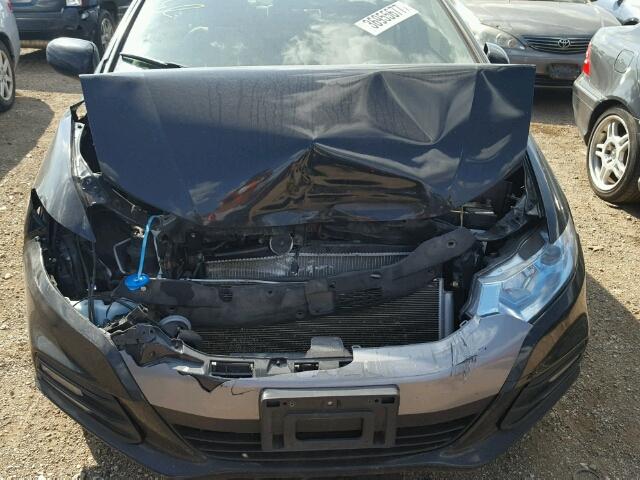 JHMZE2H58DS000129 - 2013 HONDA INSIGHT LX BLACK photo 7