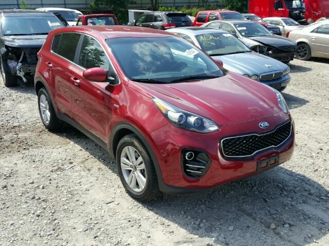 KNDPMCAC6H7037912 - 2017 KIA SPORTAGE L RED photo 1