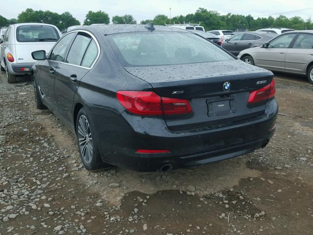 WBAJA7C5XJWA71044 - 2018 BMW 530 XI أسود صورة 3
