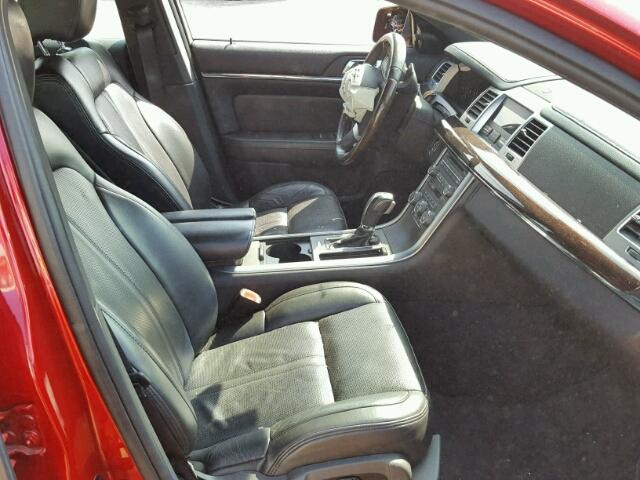 1LNHL9DR1BG605612 - 2011 LINCOLN MKS RED photo 5