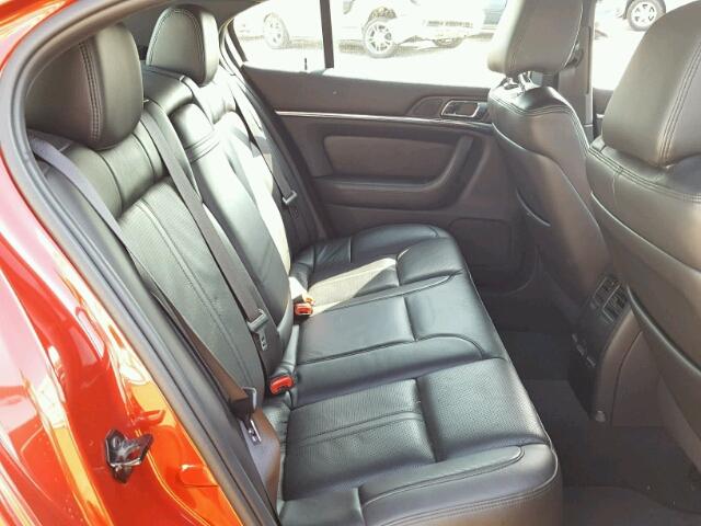 1LNHL9DR1BG605612 - 2011 LINCOLN MKS RED photo 6