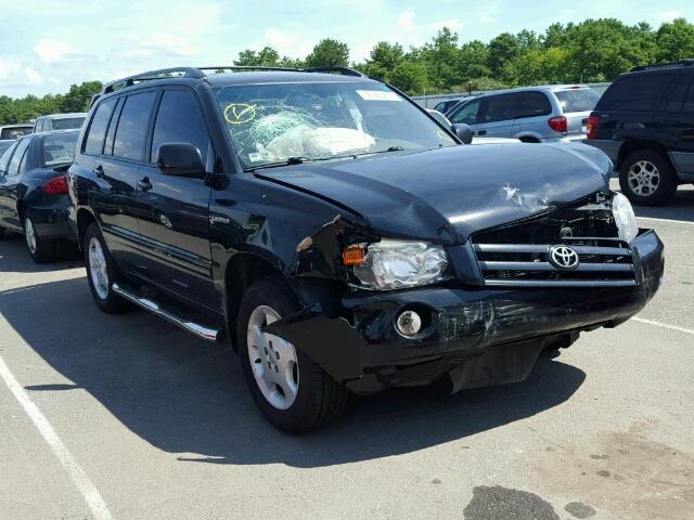 JTEEP21A350131947 - 2005 TOYOTA HIGHLANDER BLACK photo 1