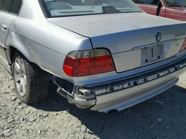 WBAGH83411DP25649 - 2001 BMW 740 IL SILVER photo 9