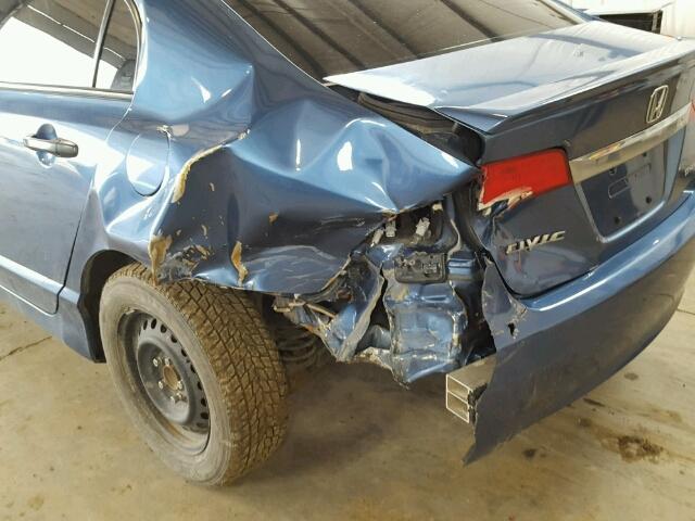 2HGFA164X9H031757 - 2009 HONDA CIVIC DX-G BLUE photo 9