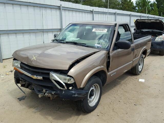 1GCCS145128203972 - 2002 CHEVROLET S TRUCK S1 BROWN photo 2