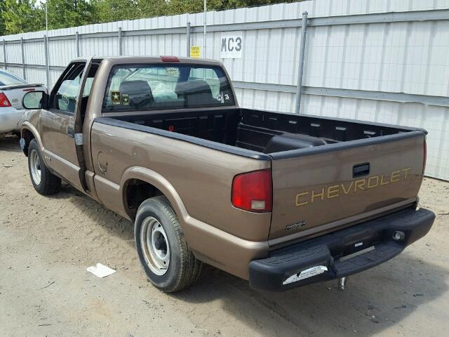 1GCCS145128203972 - 2002 CHEVROLET S TRUCK S1 BROWN photo 3