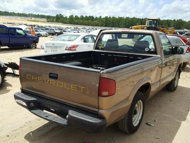 1GCCS145128203972 - 2002 CHEVROLET S TRUCK S1 BROWN photo 4