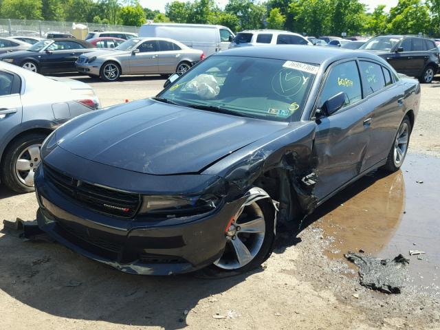 2C3CDXHG2GH129606 - 2016 DODGE CHARGER SX GRAY photo 2