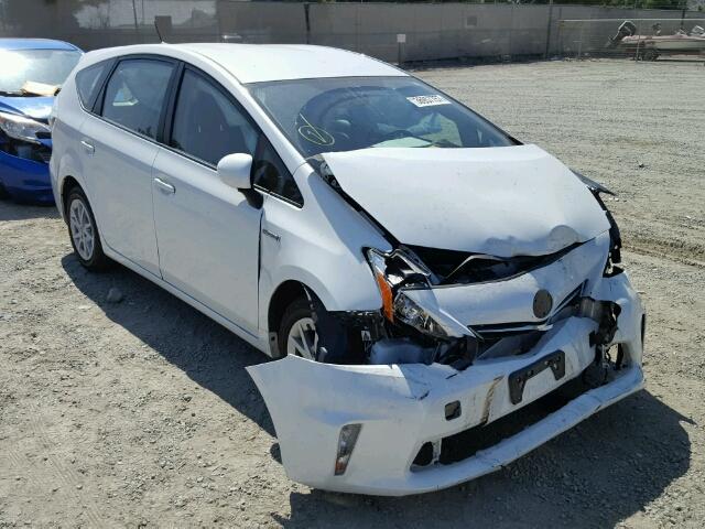 JTDZN3EU6D3190705 - 2013 TOYOTA PRIUS V WHITE photo 1