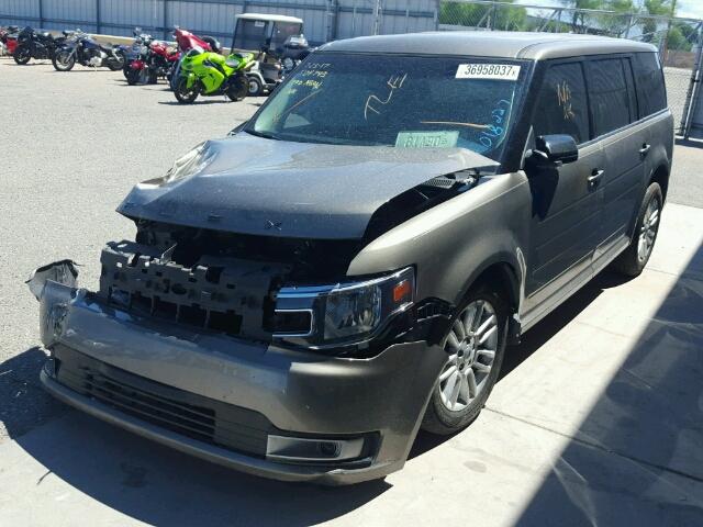 2FMGK5C86DBD18227 - 2013 FORD FLEX SEL GOLD photo 2