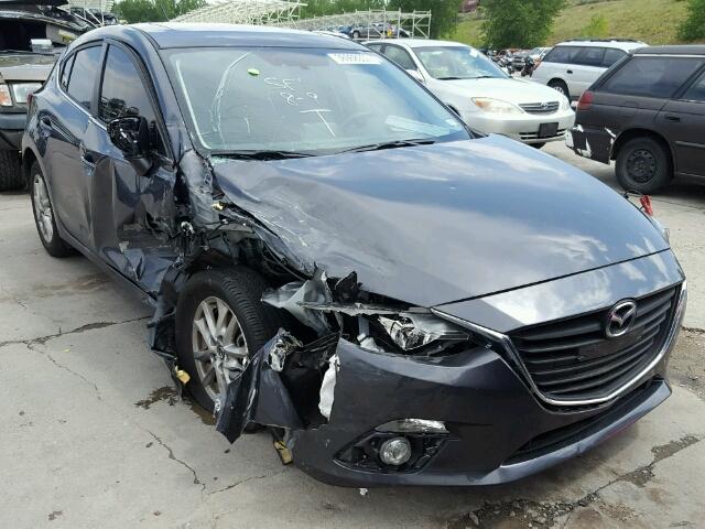 JM1BM1L76G1325347 - 2016 MAZDA 3 TOURING GRAY photo 1