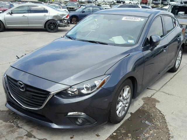 JM1BM1L76G1325347 - 2016 MAZDA 3 TOURING GRAY photo 2