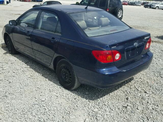 2T1BR32E94C238305 - 2004 TOYOTA COROLLA CE BLUE photo 3