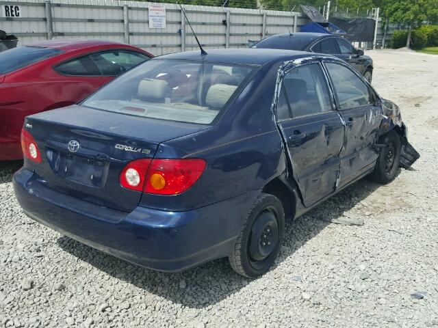 2T1BR32E94C238305 - 2004 TOYOTA COROLLA CE BLUE photo 4