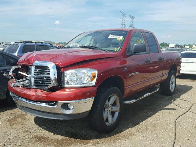 1D7HU182X7S223217 - 2007 DODGE RAM 1500 S RED photo 2