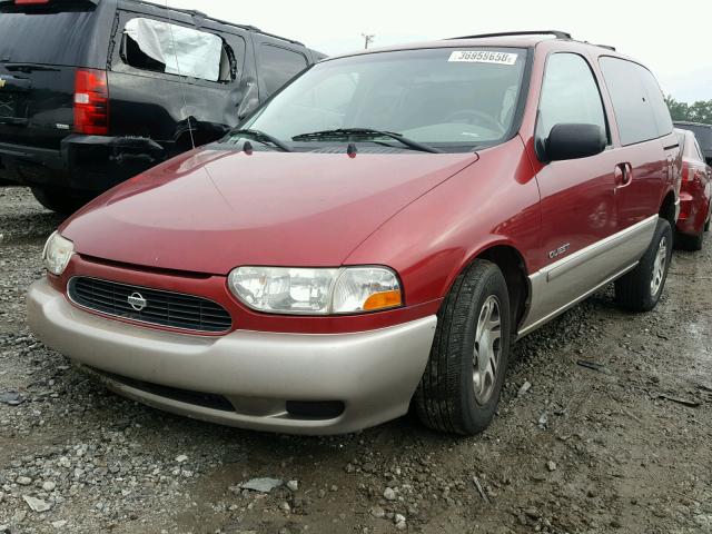 4N2XN11T9YD838530 - 2000 NISSAN QUEST SE RED photo 2