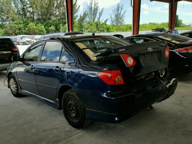 1NXBR30E88Z042329 - 2008 TOYOTA COROLLA CE BLUE photo 3