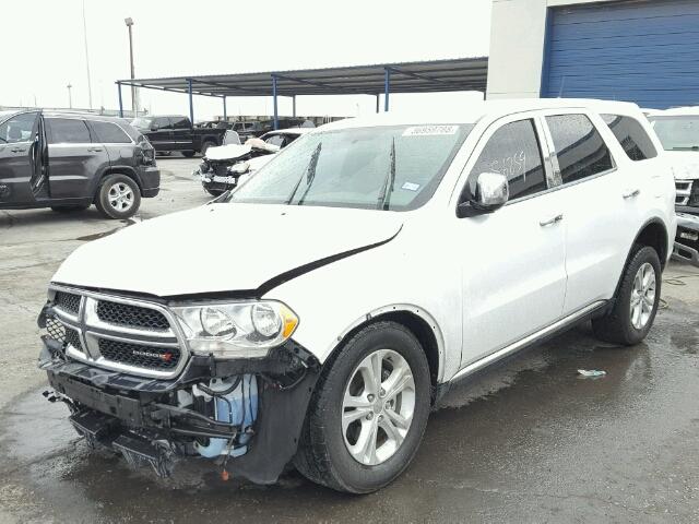 1C4RDHAG1DC617210 - 2013 DODGE DURANGO SX WHITE photo 2