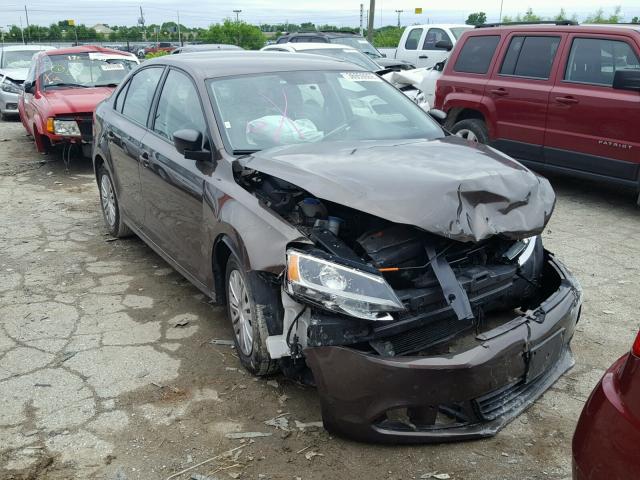 3VW2K7AJ3CM465762 - 2012 VOLKSWAGEN JETTA BASE 棕色 照片 1