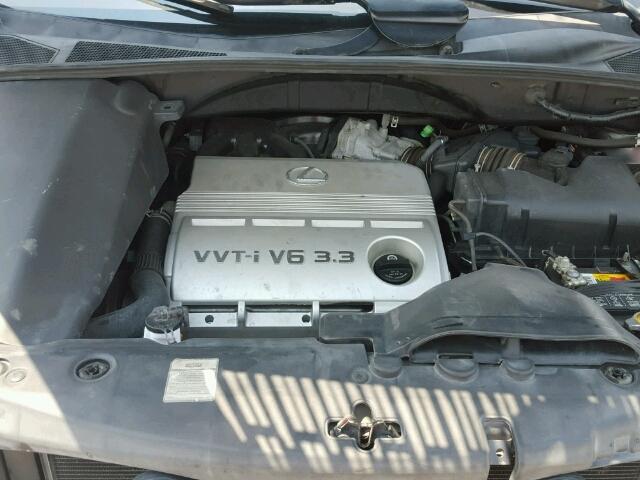 JTJHA31U040027625 - 2004 LEXUS RX 330 GRAY photo 7