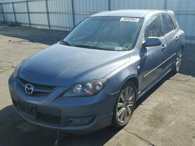 JM1BK34L271623570 - 2007 MAZDA SPEED 3 BLUE photo 2