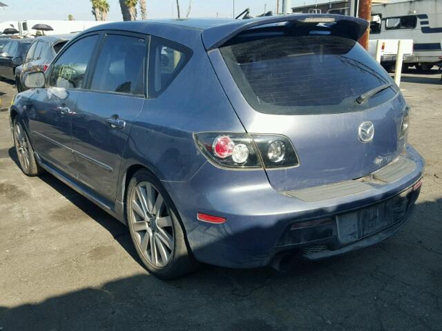 JM1BK34L271623570 - 2007 MAZDA SPEED 3 BLUE photo 3