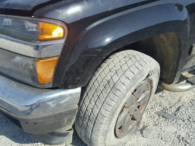 1GCHTDFE5C8101352 - 2012 CHEVROLET COLORADO L BLACK photo 9