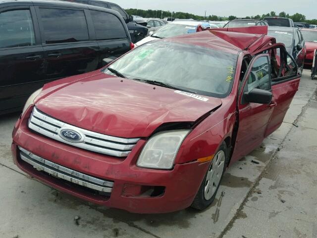 3FAHP06Z27R266883 - 2007 FORD FUSION RED photo 2