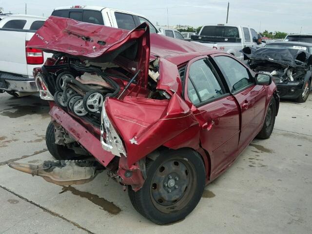 3FAHP06Z27R266883 - 2007 FORD FUSION RED photo 4