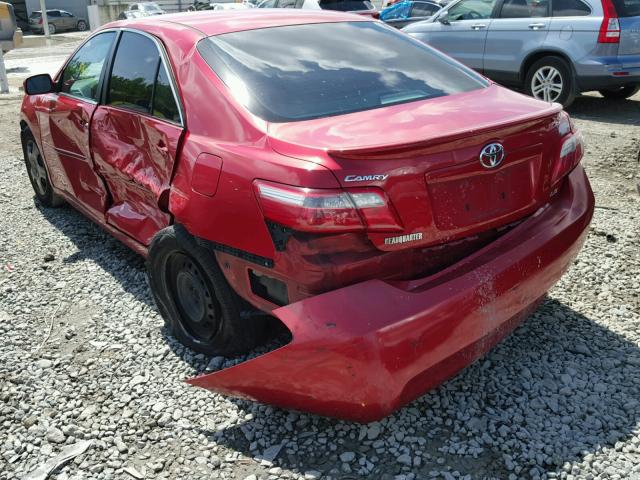 4T1BE46K07U081817 - 2007 TOYOTA CAMRY NEW RED photo 3