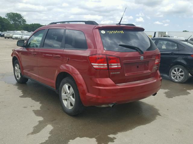 3D4PG5FV4AT175921 - 2010 DODGE JOURNEY SX RED photo 3