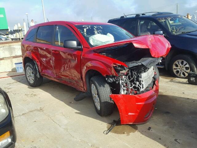 3C4PDCAB7DT687717 - 2013 DODGE JOURNEY RED photo 1