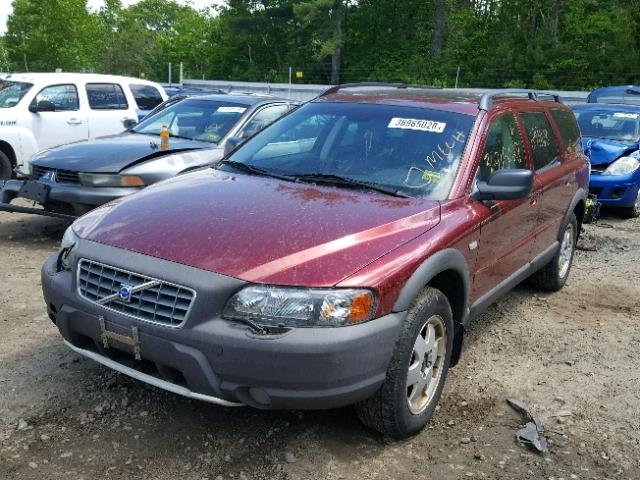 YV1SZ59H841166328 - 2004 VOLVO XC70 BURGUNDY photo 2