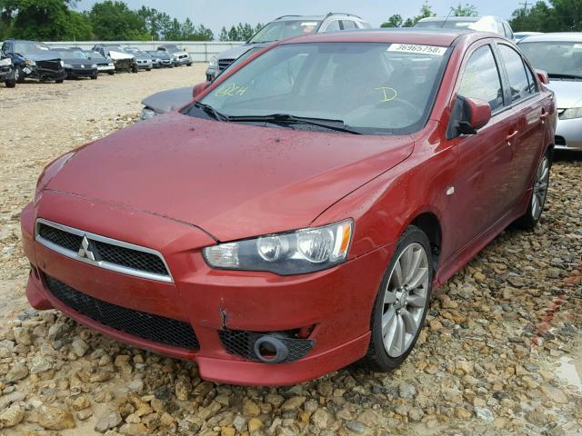 JA3AU86W89U003946 - 2009 MITSUBISHI LANCER GTS RED photo 2