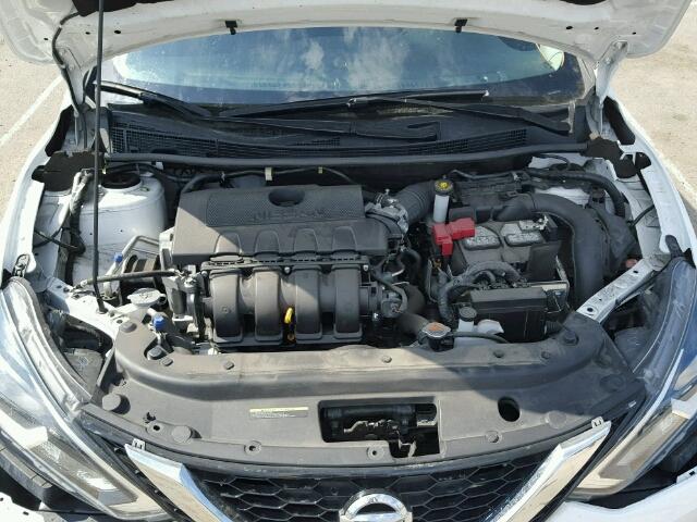 3N1AB7AP9GY221554 - 2016 NISSAN SENTRA S WHITE photo 7